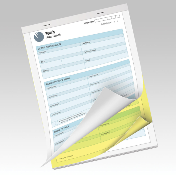 2-part NCR Form Pads w Wraparound Cover - Image 3