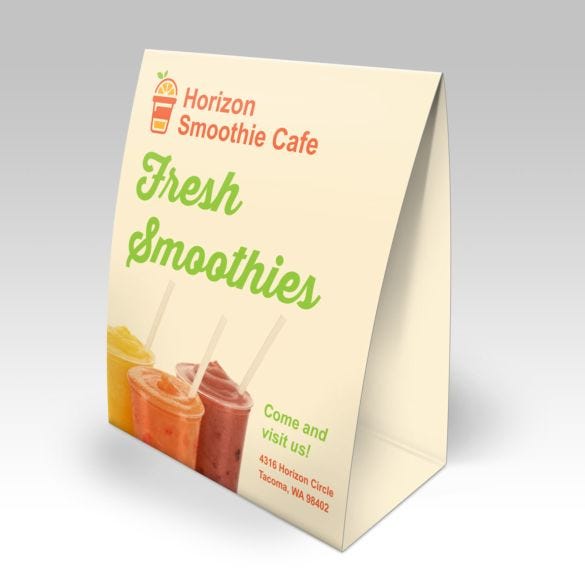 Natural Table Tents - Image 3